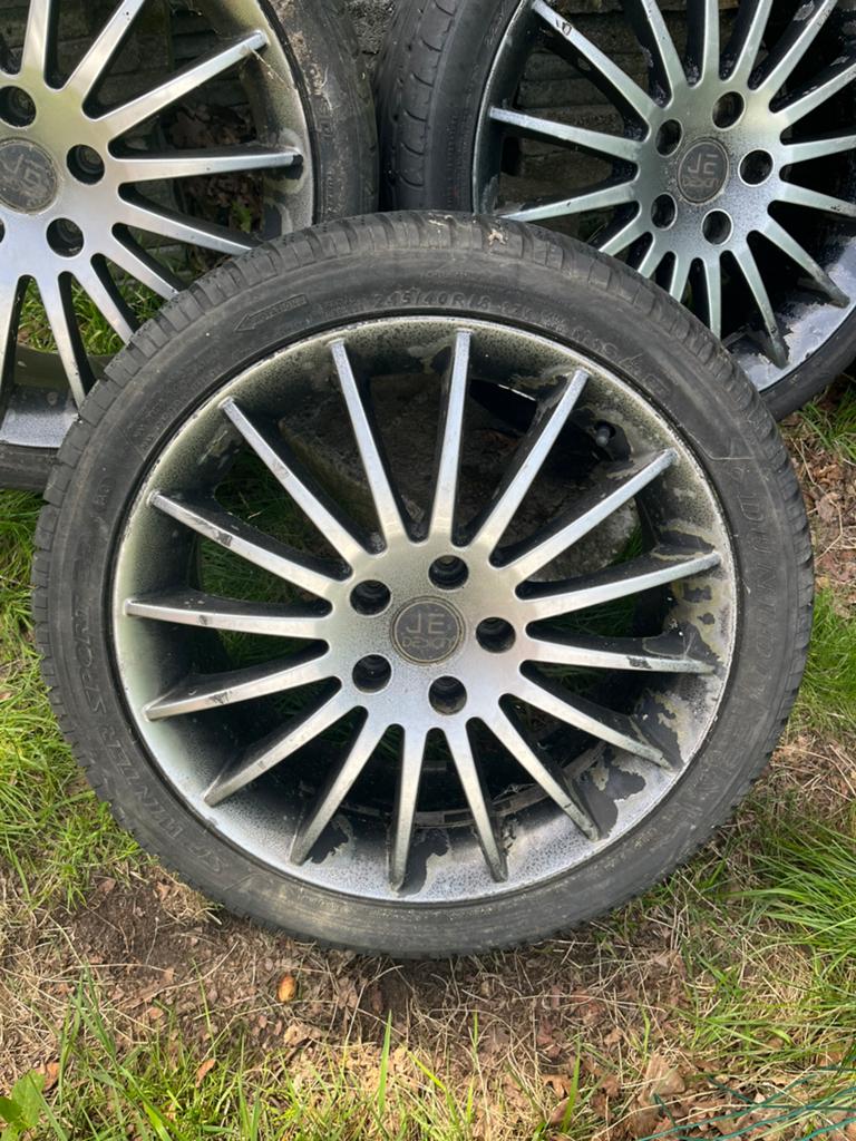 4x 18inch velgen, Autos : Pièces & Accessoires, Pneus & Jantes, Jante(s), Enlèvement