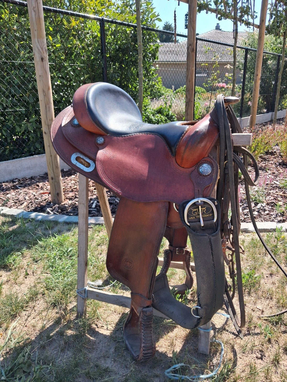 Westernzadel en hoofdstel, Animaux & Accessoires, Chevaux & Poneys | Selles, Enlèvement