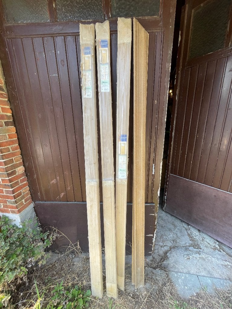 Deuromlijsting x3 in verpakking, Doe-het-zelf en Bouw, Deuren en Vliegenramen, Ophalen, Nieuw, Hout, Binnendeur