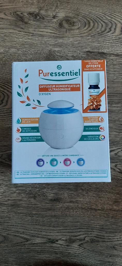 diffuseur humidificateur ultrasonique puressentiel, Electroménager, Enlèvement, Comme neuf, Humidificateur