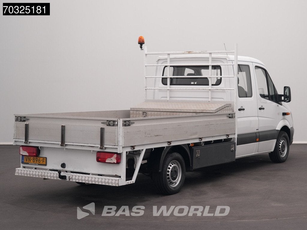 Mercedes Sprinter 413 CDI Dubbel Cabine Open Laadbak Trekhaa, Stof, Euro 6, 4 cilinders, Wit