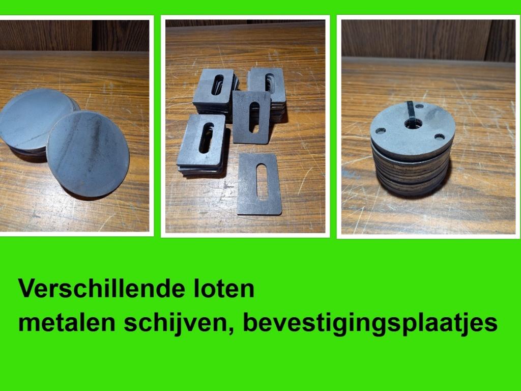 ronde stalen schijven - bevestigingsplaatjes met gleuf, Bricolage & Construction, Quincaillerie & Fixations, Enlèvement, Neuf