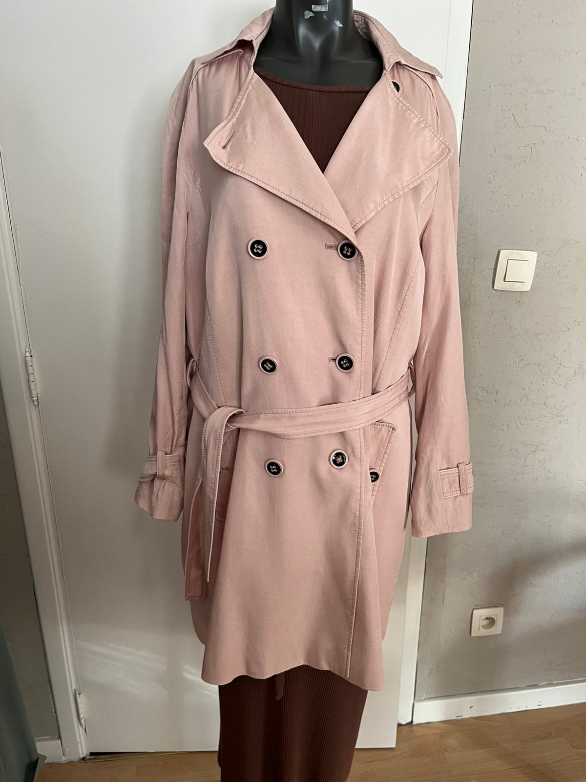 Kwaliteitsvolle trenchcoat Ameline by Mayerline 42, Ophalen of Verzenden, Maat 42/44 (L)