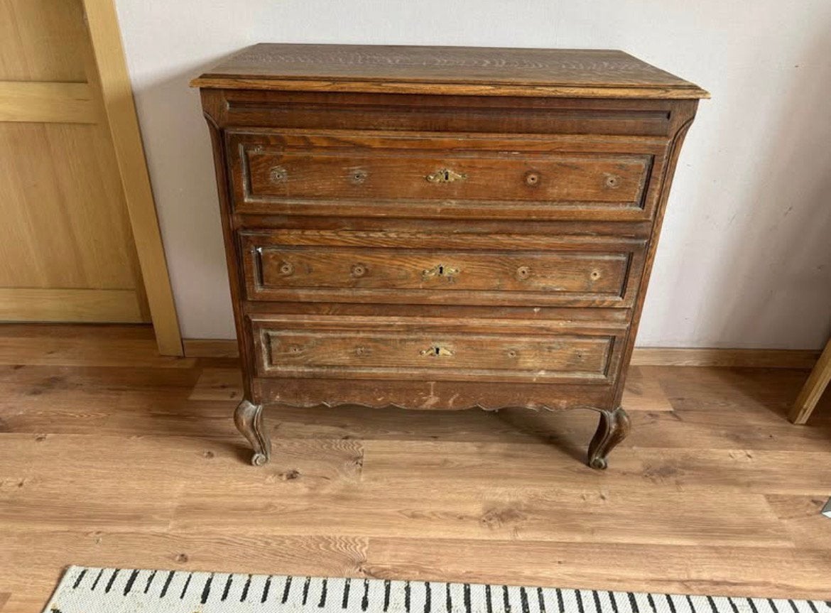 Ancienne commode Louis XV pleine de charme, Ophalen, Gebruikt, 50 tot 100 cm, 3 of 4 laden