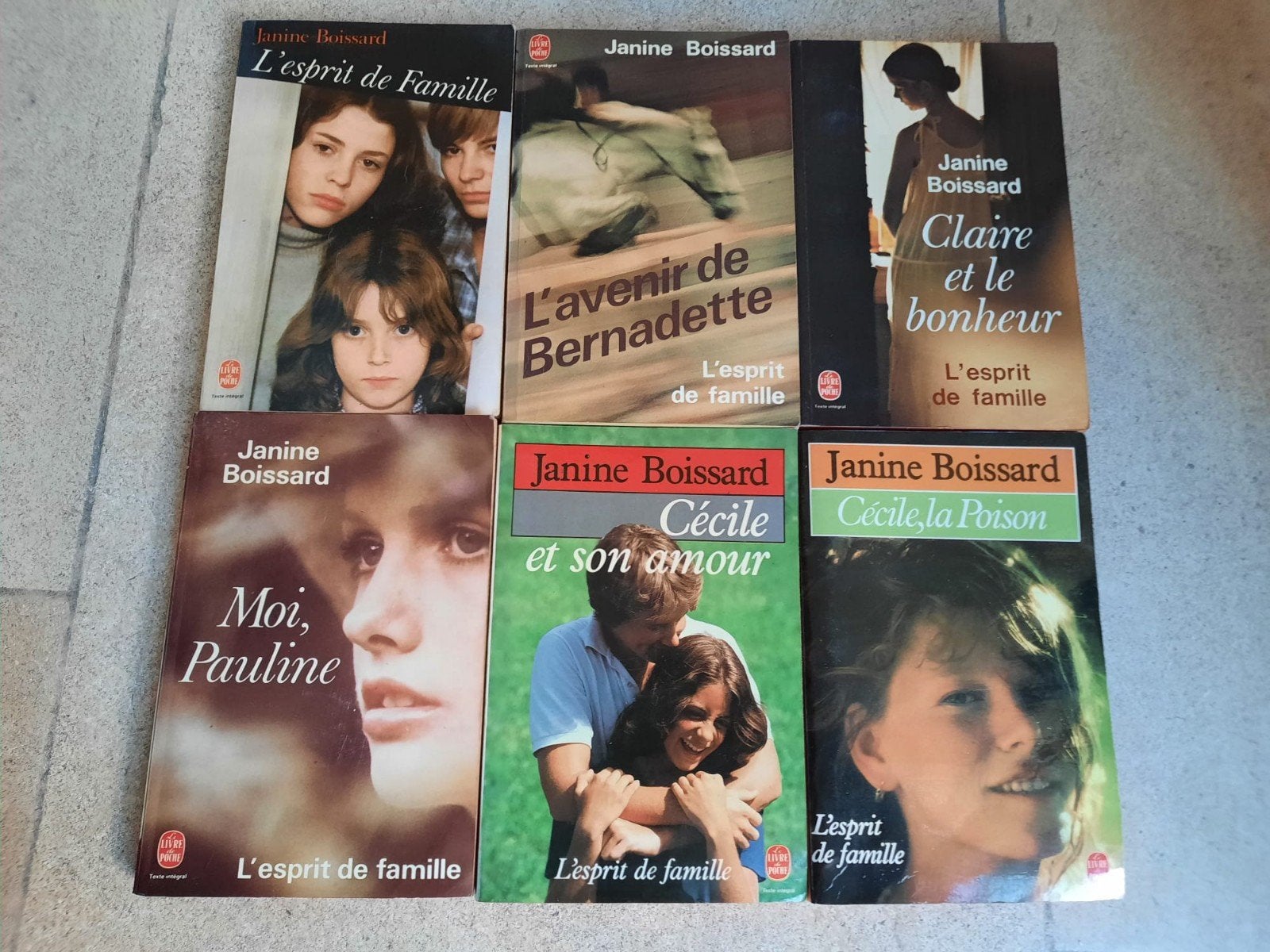 bobines de 6 livres de Janine Boissard, Enlèvement ou Envoi, Utilisé, Janine Boissard