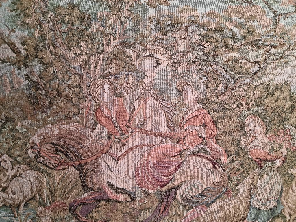 Gobelin Of Wandtapijt, Ophalen, Doek, Overige technieken, Landschap