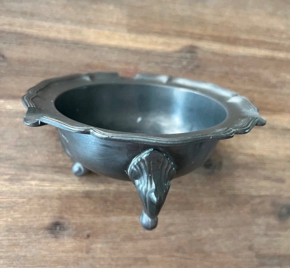 Vintage tinnen asbak, Ophalen of Verzenden