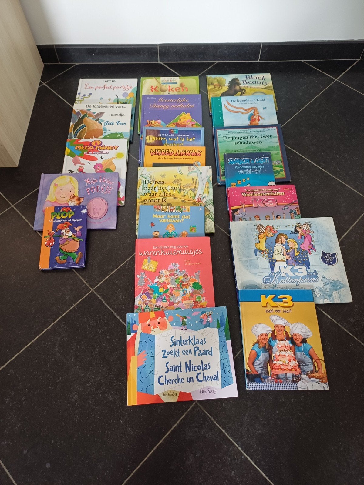 groot pakket kleuter en kinderboeken, Ophalen