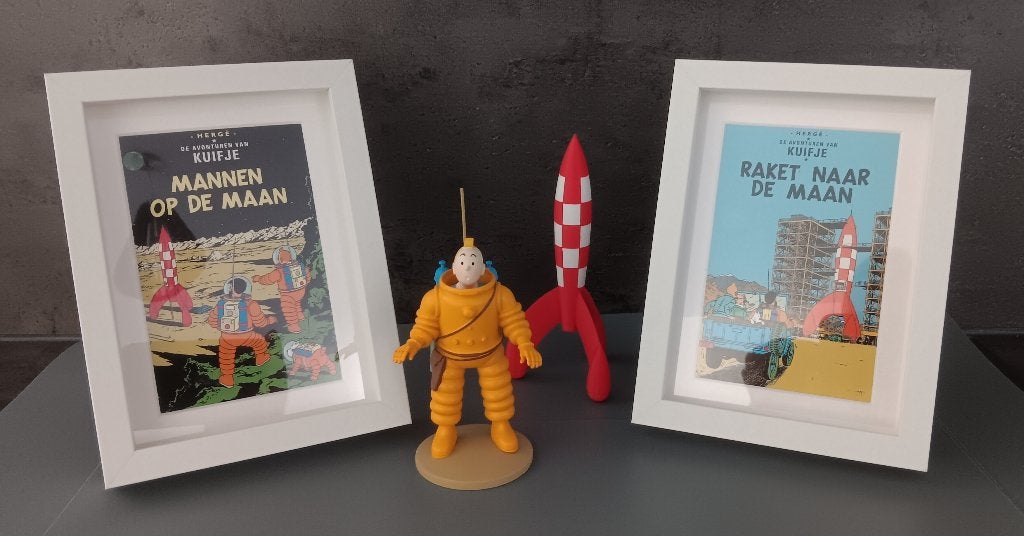 Set Kuifje en de Maan, Verzamelen, Ophalen of Verzenden, Kuifje, Zo goed als nieuw, Beeldje of Figuurtje