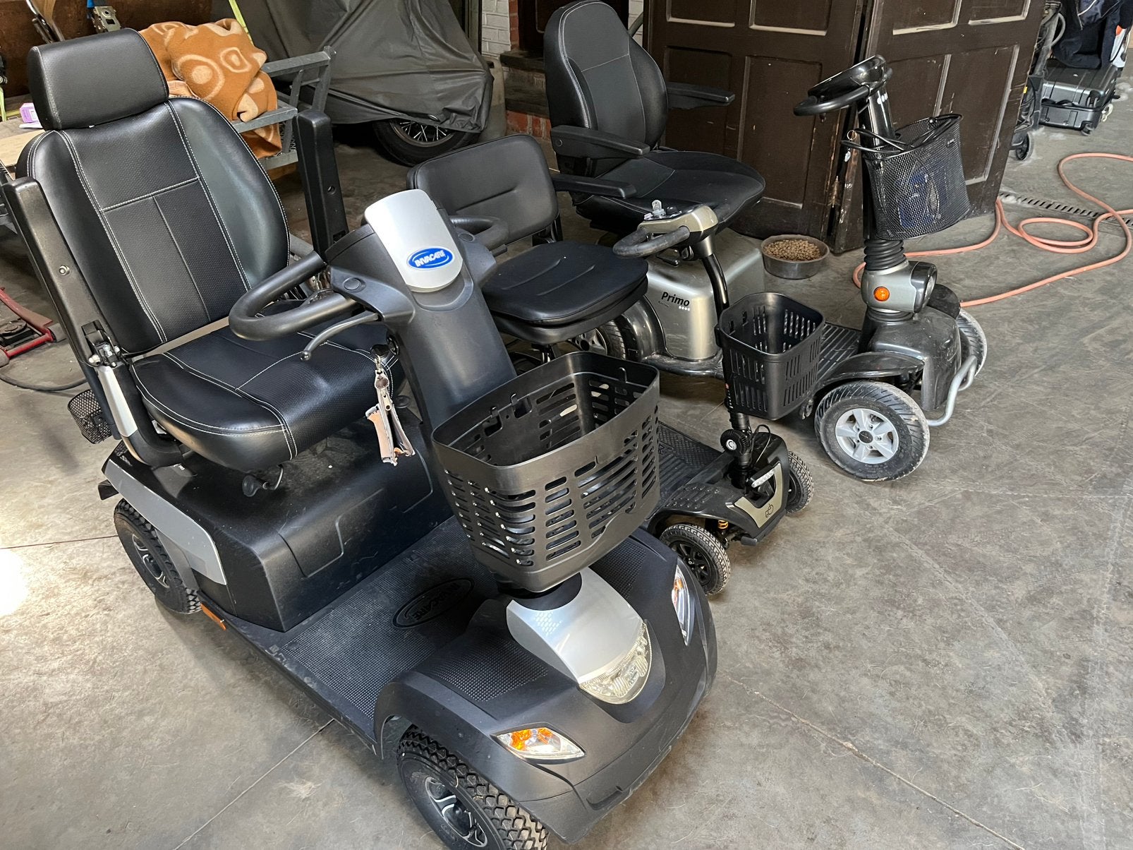 4 mobility scooters, Enlèvement, Invacare