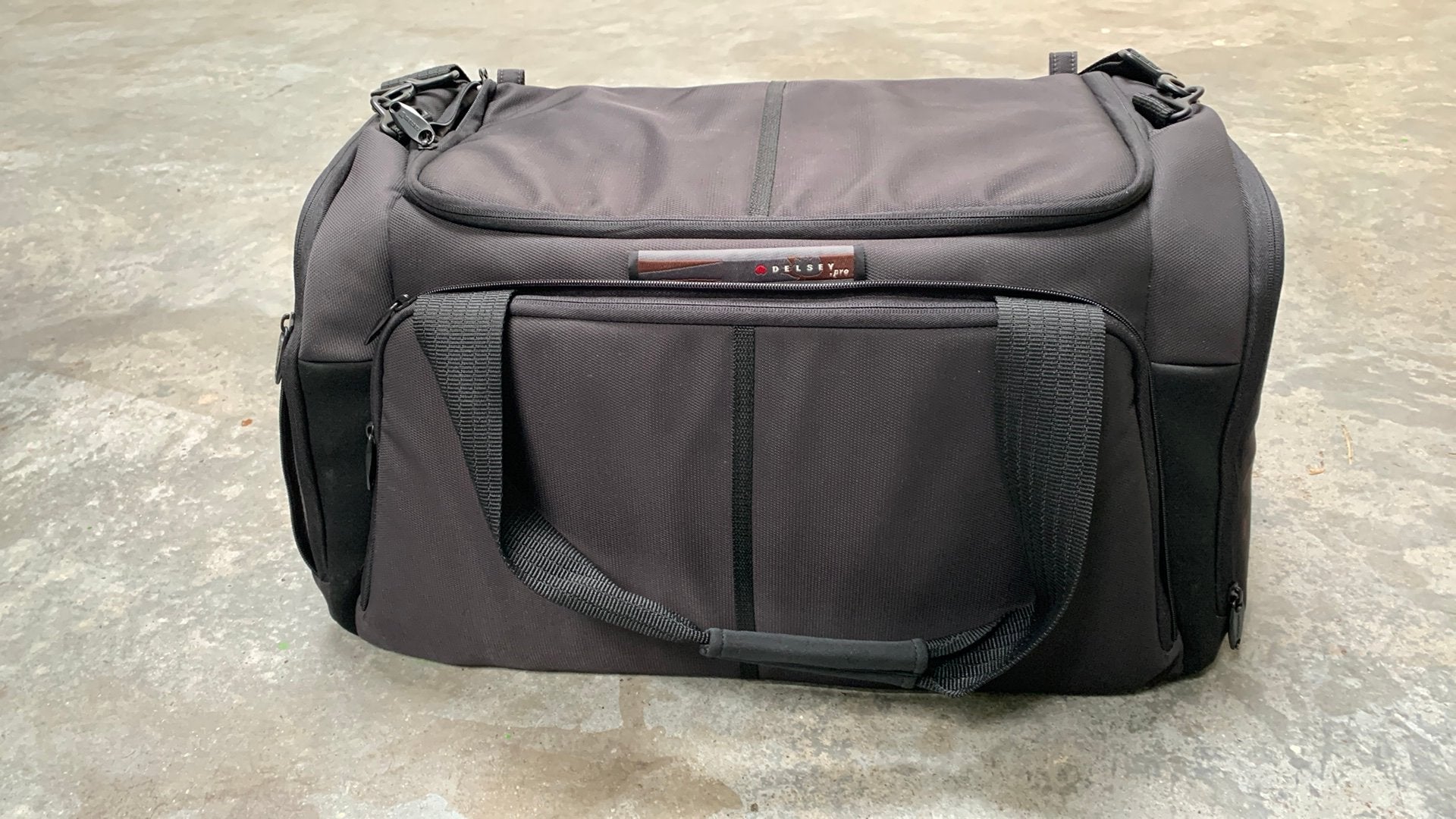 Delsey Pro Professionele Fototas / Cameratas, Audio, Tv en Foto, Voorvak, Zo goed als nieuw, Zwart, Schoudertas