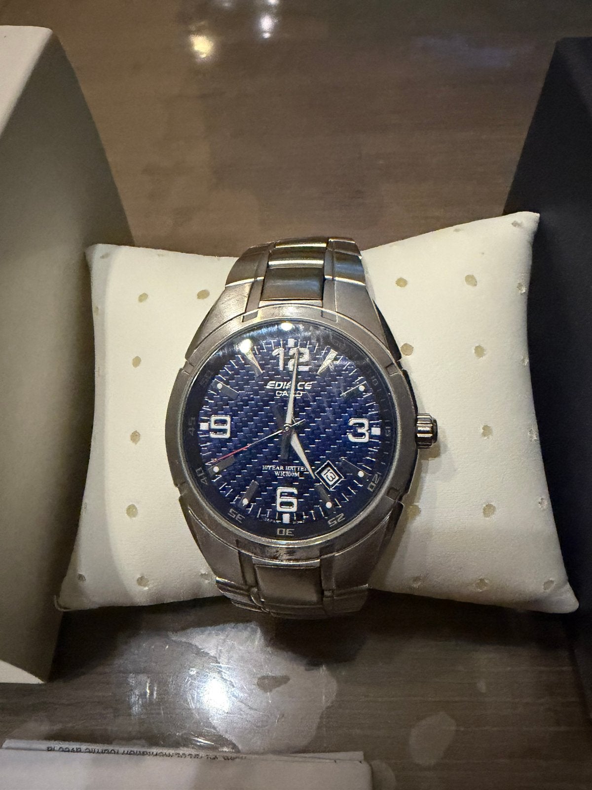 Édifice EF-125D, Bijoux, Sacs & Beauté, Casio, Enlèvement ou Envoi, Acier, Utilisé