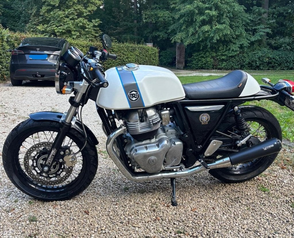 Royal Enfield Continental GT650 "Ice Queen" White, Motoren, 2 cilinders, Sportuitlaat, 649 cc, Gebruikt