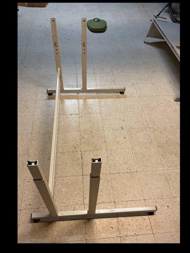 witte computertafel, Ophalen, 70 tot 120 cm, Zo goed als nieuw, 80 cm of meer