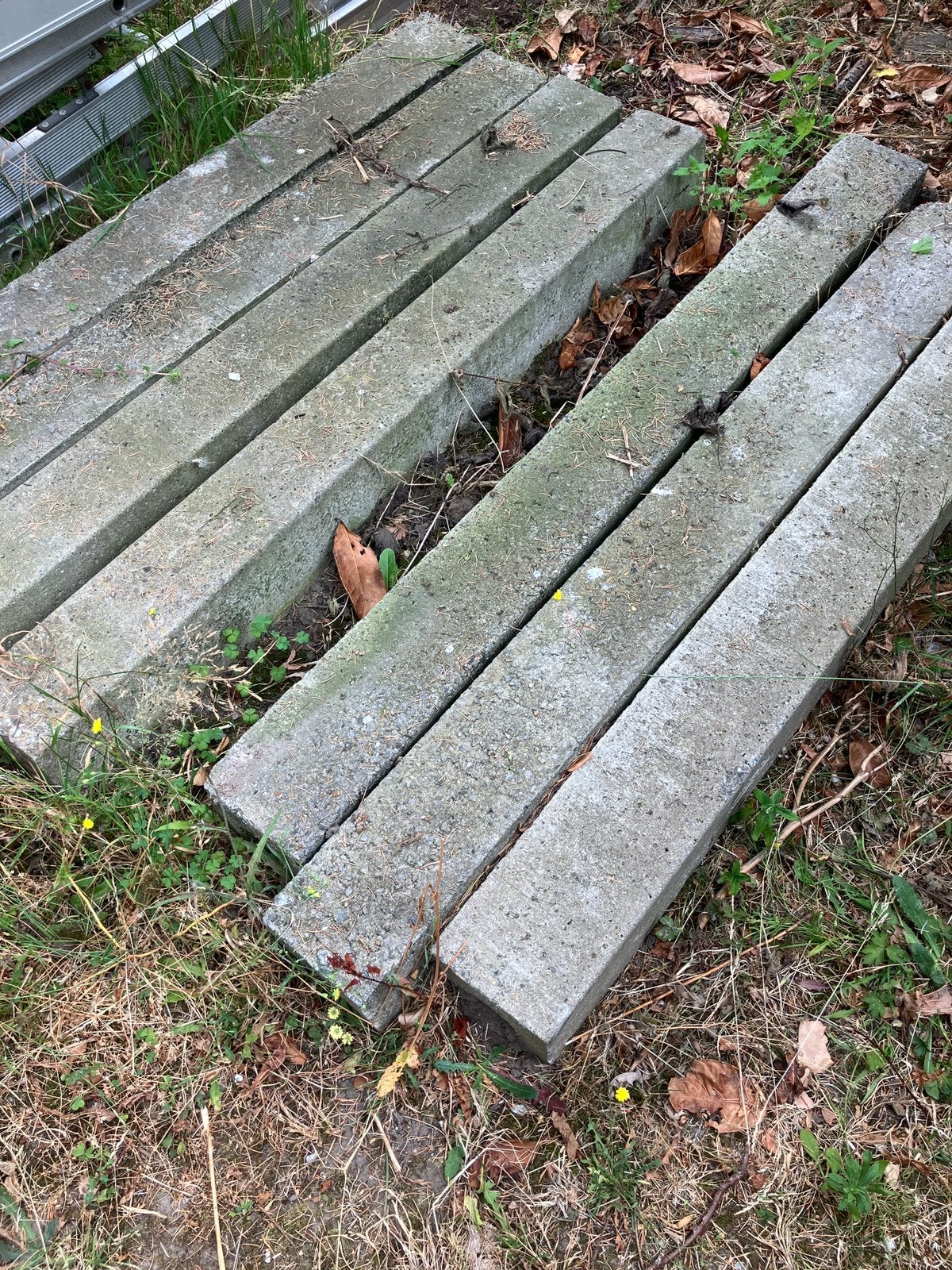 Betonnen balken, Enlèvement, Utilisé