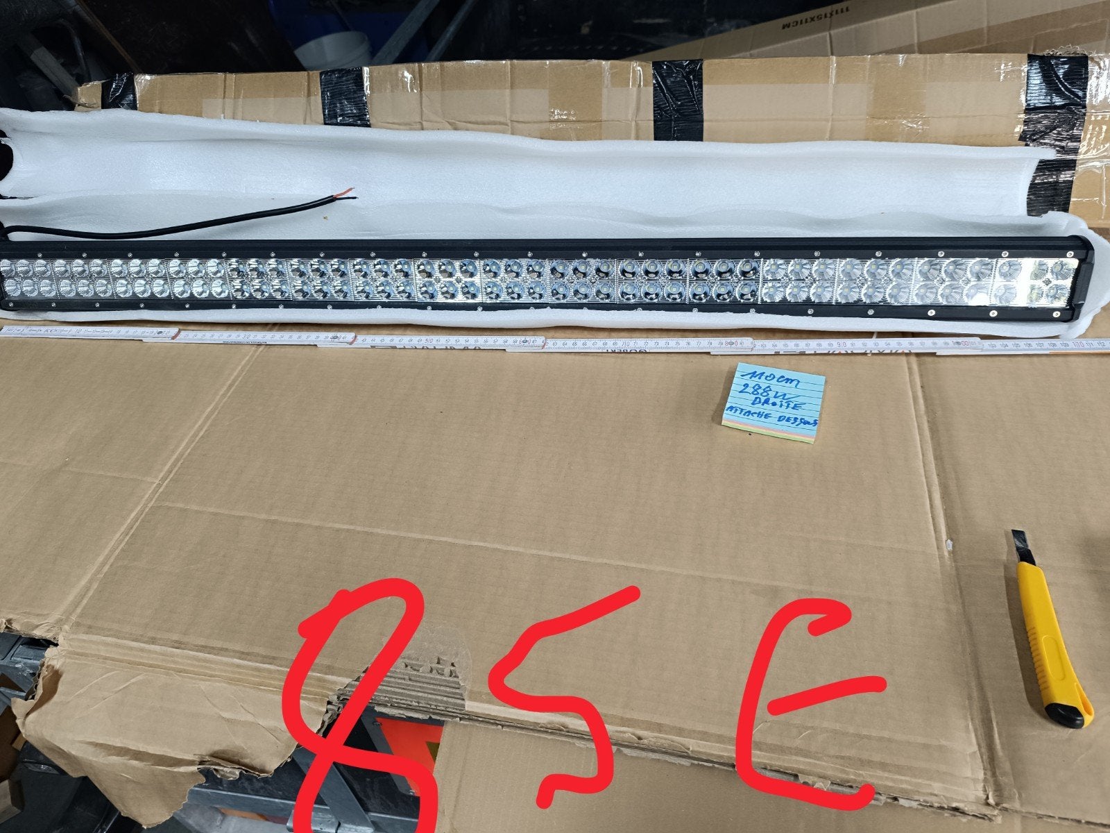 rampe phare led, Enlèvement