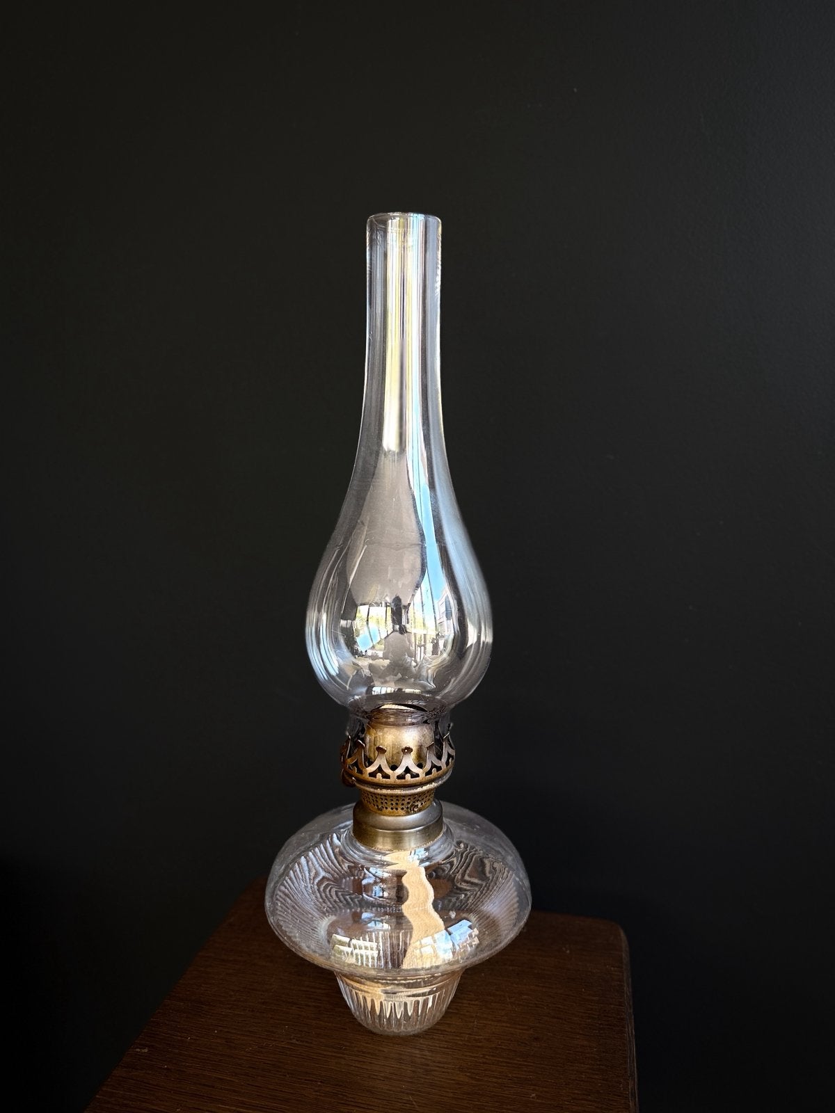 Antieke Petroleumlampe – Breveté T & B 1871, Ophalen of Verzenden