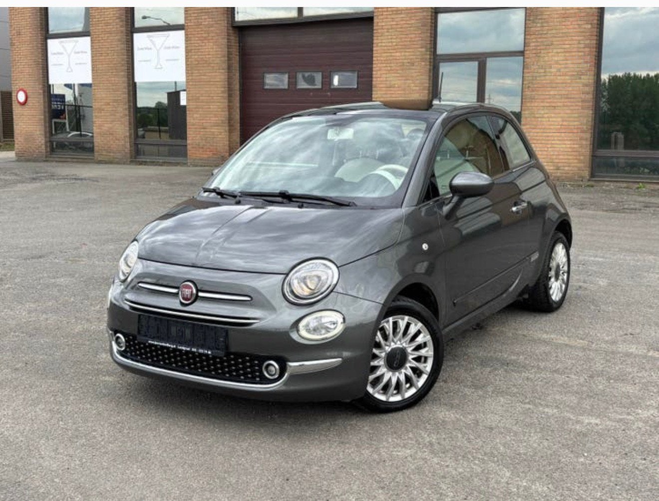 Fiat 500 1.2 essence Airco Gps Euro 6B Car Pass, Auto's, Bedrijf, 5 deurs, Zilver of Grijs, Handgeschakeld