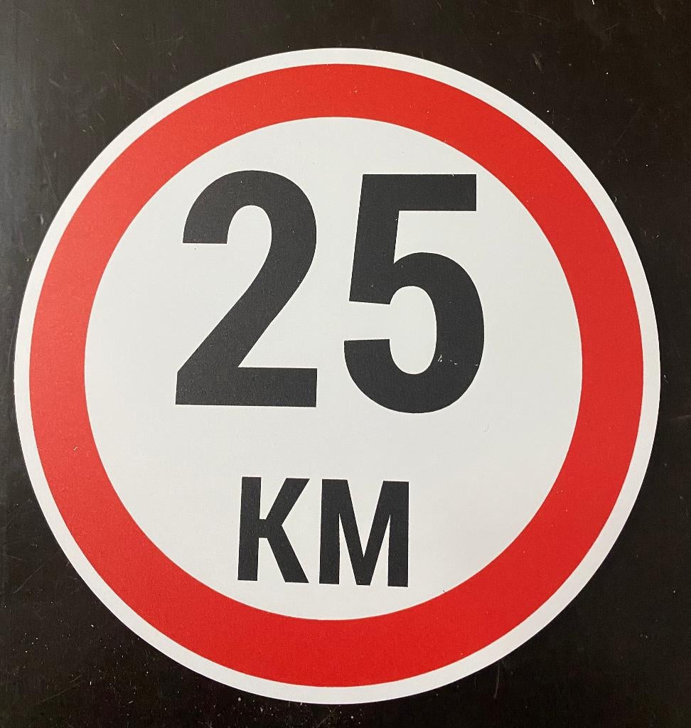 Plaque alu 25km/h pour tracteur - neuf, Enlèvement