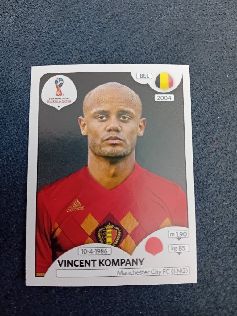 panini sticker WK Rusland 2018 Kompany, Verzamelen, Ophalen of Verzenden, Nieuw, Sport