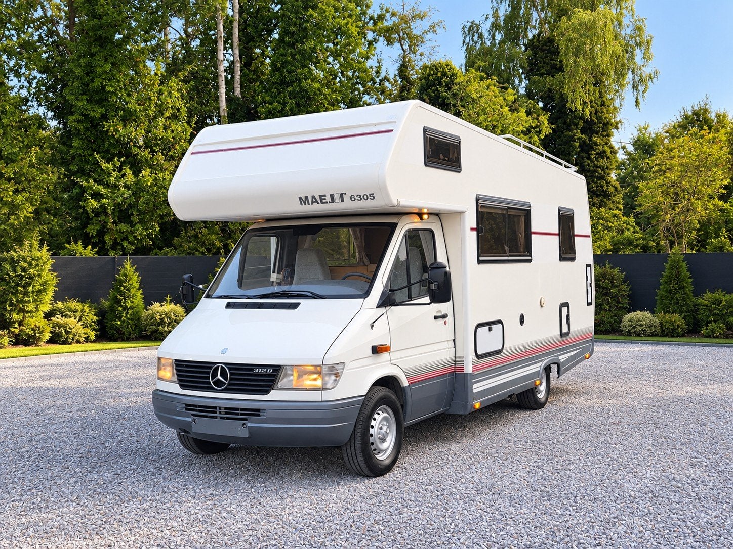 Mercedes Sprinter 312 Camper 1996 | 204.500 km | Zeer Net, Chemisch toilet, Buscamper of Camperbus, Fietsendrager, Bedrijf