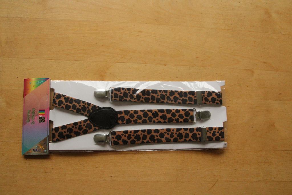 NIEUWE bruine bretels panterprint, Verzenden, Bruin, Overige typen