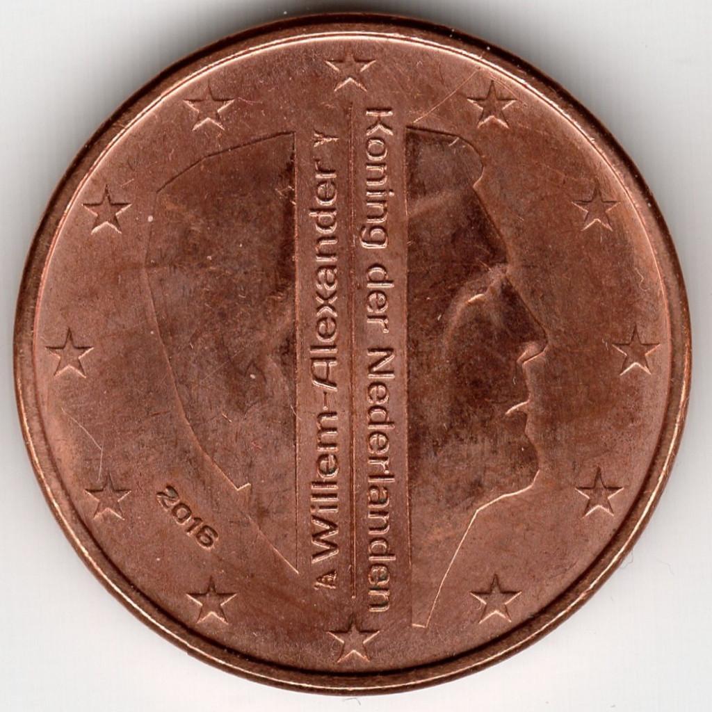 Nederland : 5 Cent 2016  KM#346  Ref 10503, Postzegels en Munten, Munten | Europa | Euromunten, Ophalen of Verzenden, Overige landen