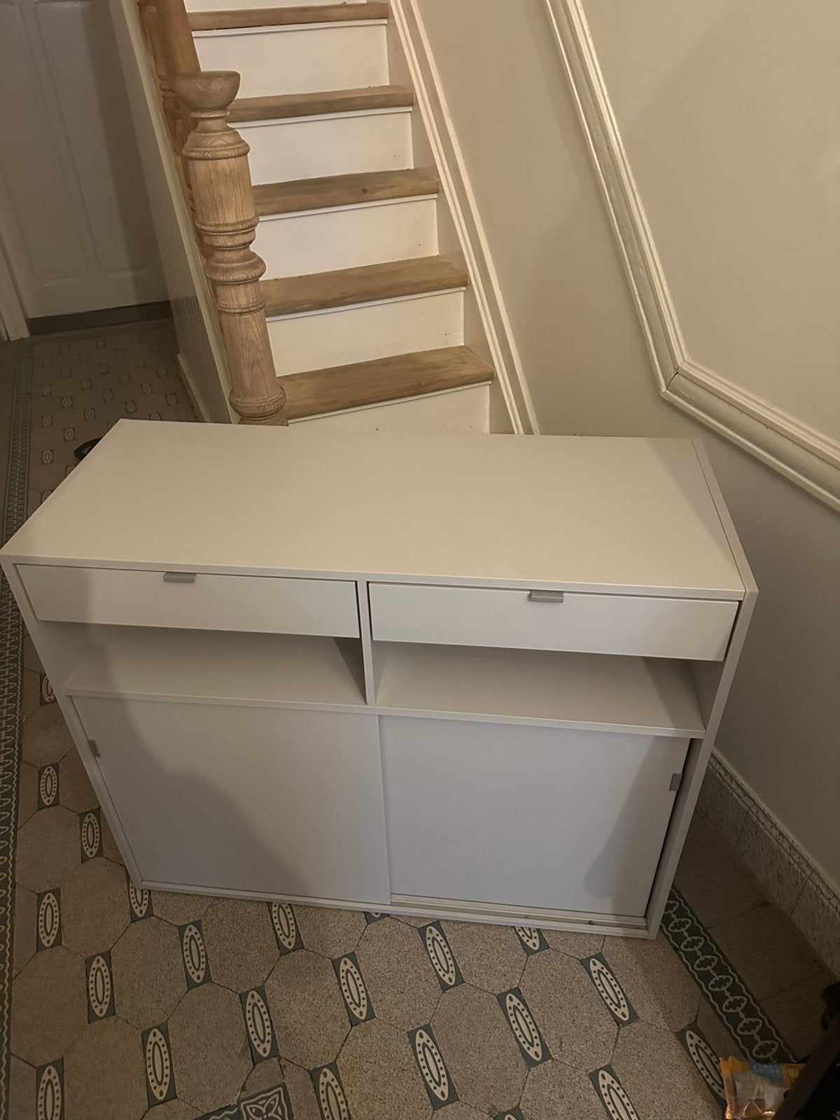 Lichtgrijs buffetkastje IKEA SPIKSMED, Huis en Inrichting, Ophalen, Zo goed als nieuw