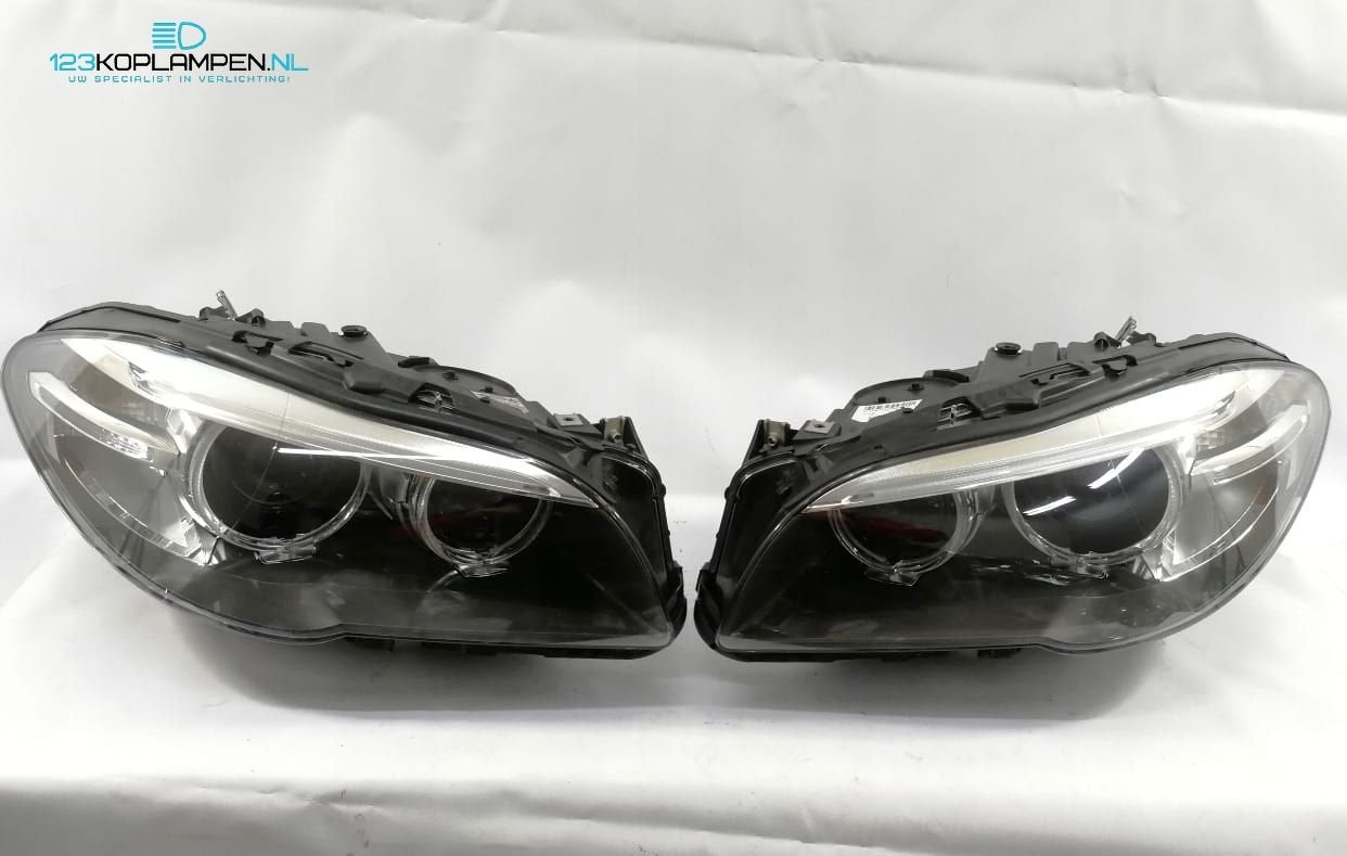 BMW 5 Serie LCi F10 F11 Xenon LED koplamp koplampen, Auto-onderdelen, Verlichting, BMW, Gebruikt, Herkomst onderdeel bekend, Verzenden