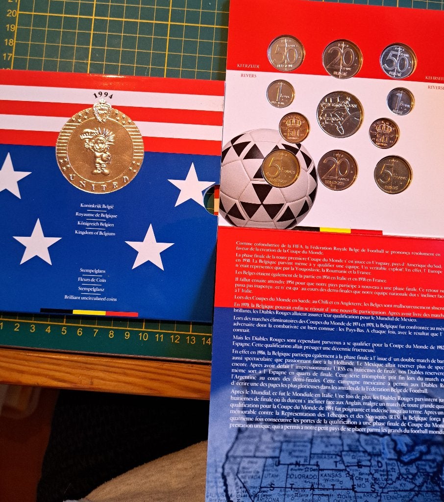 Fleurs de Coins 1994 : World Cup USA '94, Timbres & Monnaies, Monnaies | Belgique, Série, Enlèvement ou Envoi
