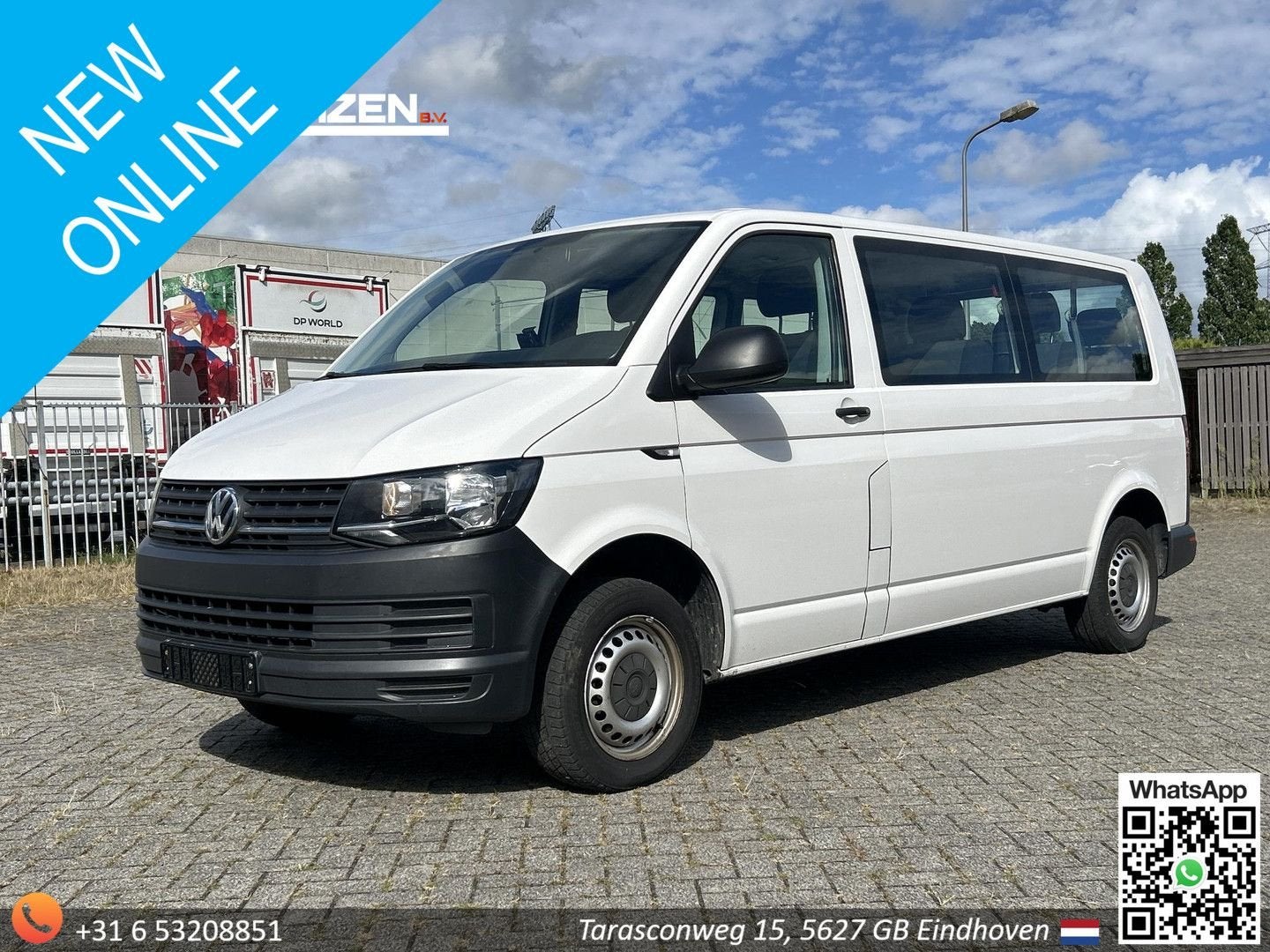 Volkswagen T6 Transporter Kombi 2.0 TDI L2H1 | € 9.450,- NET, Entreprise, Boîte manuelle, Noir, Diesel
