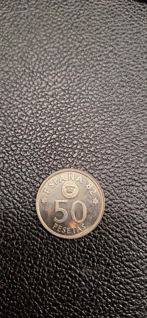 Spanje 50 peseta 1980 (81) España 82, Postzegels en Munten, Ophalen of Verzenden