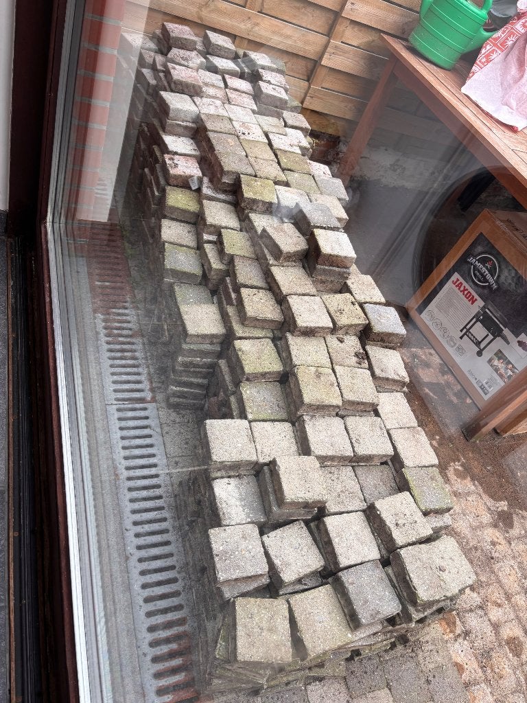 12m2 Klinkers, Tuin en Terras, Ophalen, Overige materialen, Klinkers, Zo goed als nieuw