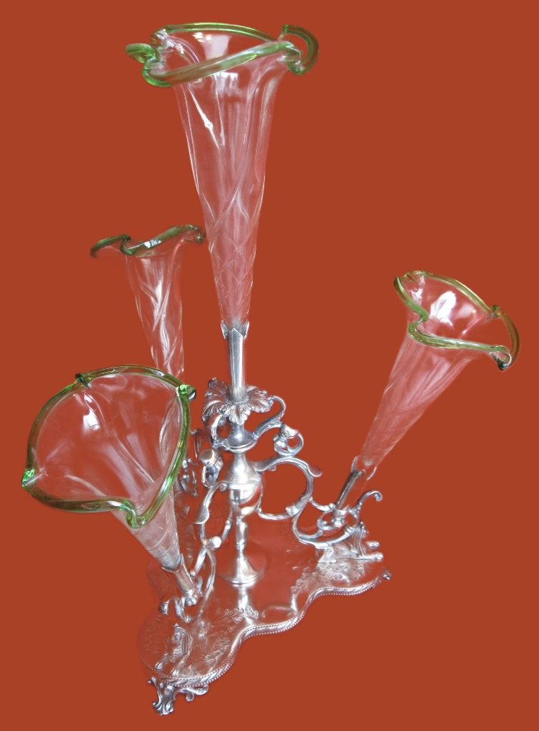 Victoriaanse picque fleur zilver., Ophalen