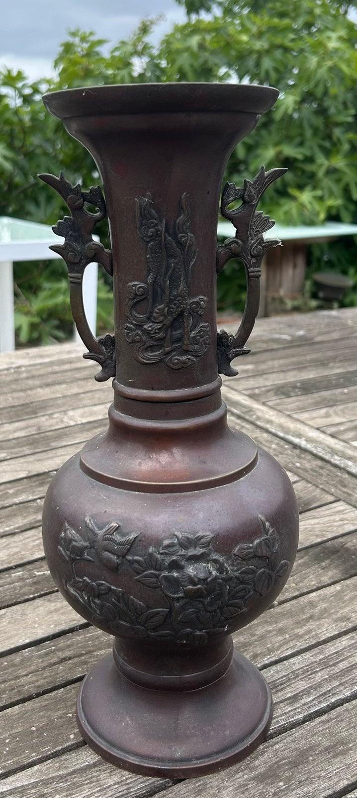 Vase asiatique authentique de la fin du XIXe siècle, Enlèvement