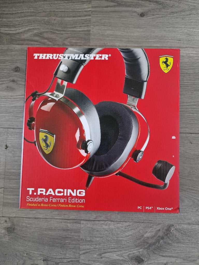 Headset Thrustmaster T.Racing Scuderia Ferrari Edition, Computers en Software, Ophalen of Verzenden, Thrustmaster, Over-ear, Bedraad