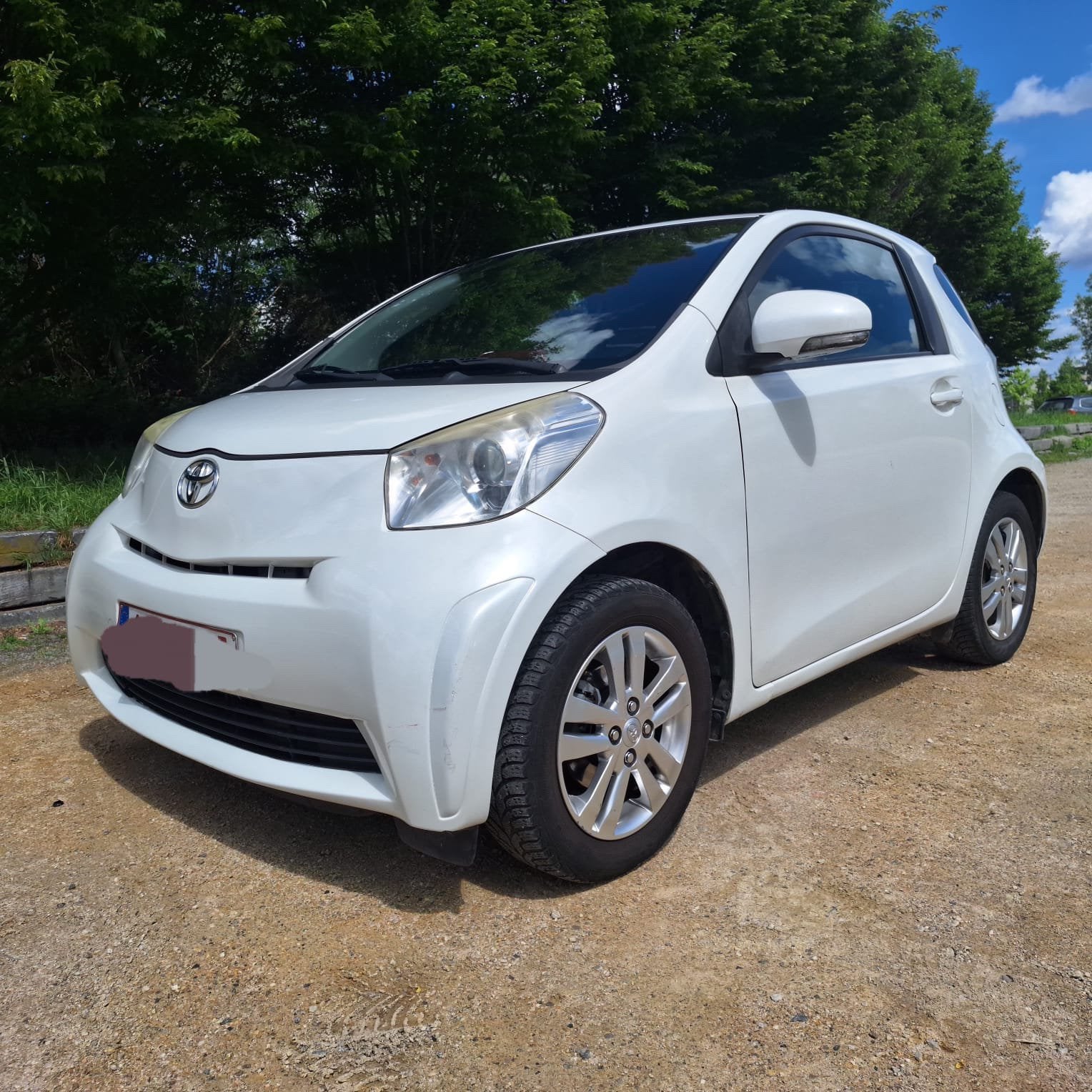 Toyota iq 1.0essence183000km2011 pret à immatriculer carpass, IQ, Euro 5, Zwart, Wit