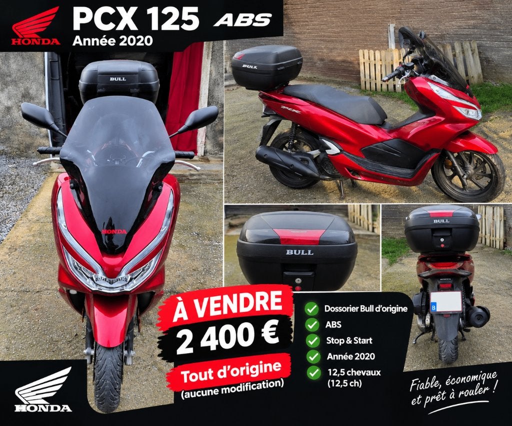 Honda PCX ABS alarme  2020, Scooter, Nieuw, Particulier, 12 t/m 35 kW