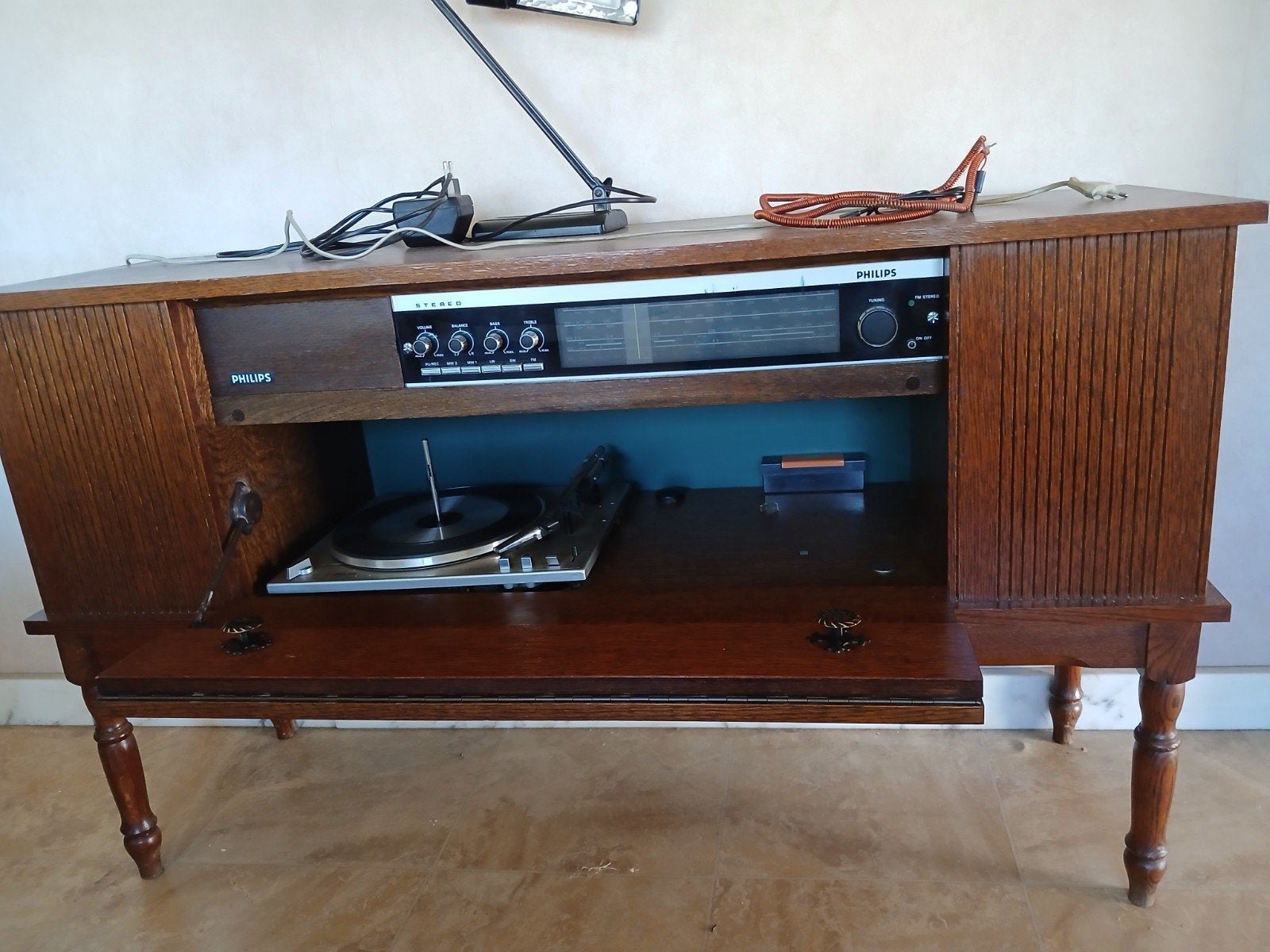 retro platenspeler en radio, Antiek en Kunst, Ophalen