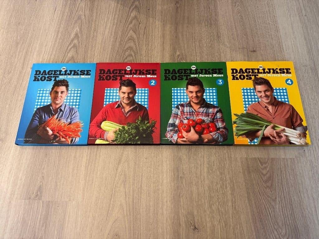 Jeroen Meeus - Dagelijkse kost deel 1 t/m 4, Boeken, Gelezen, Voorgerechten en Soepen, Jeroen Meus, Ophalen of Verzenden