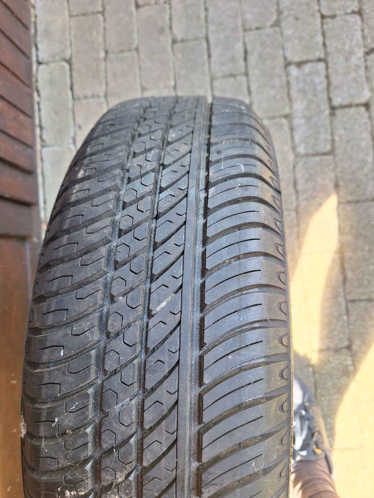 band op stalen velg 175/65 R14, Ophalen, Gebruikt