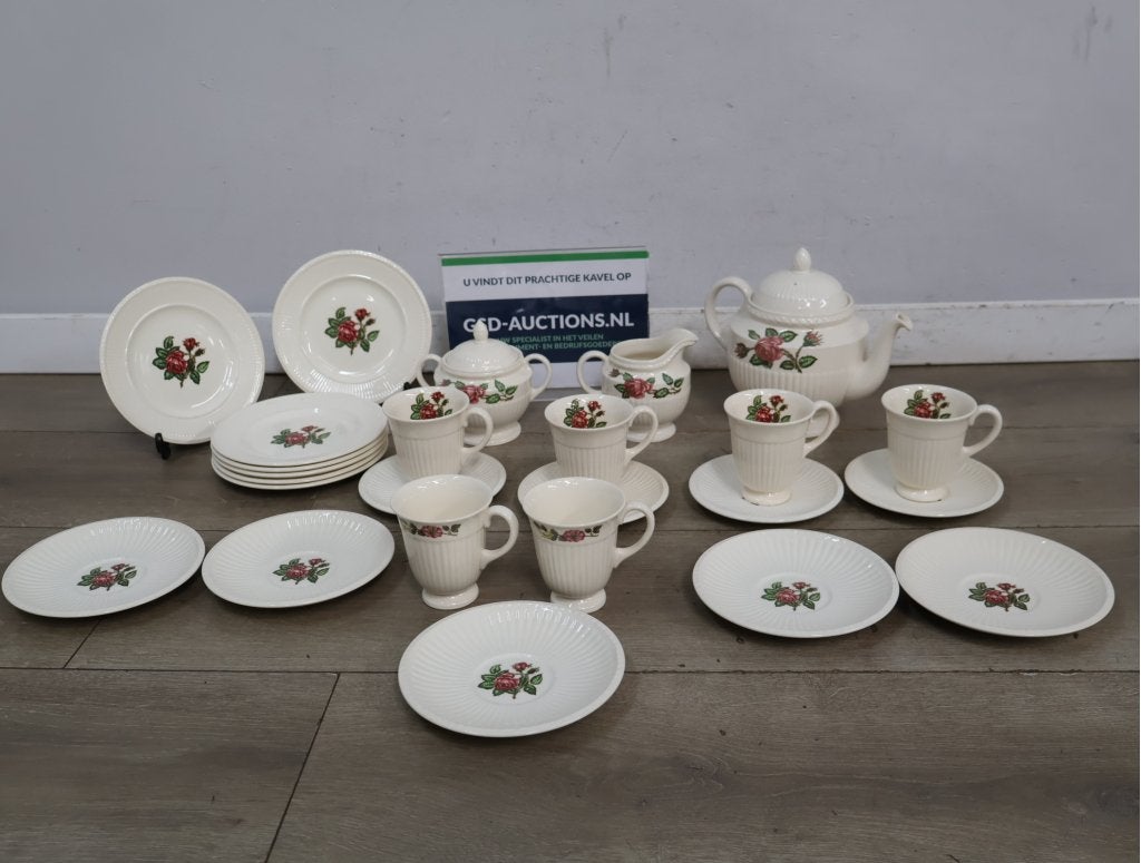Wedgwood Servies - 'Moss Rose', Niet ingevuld, Niet ingevuld, Niet ingevuld