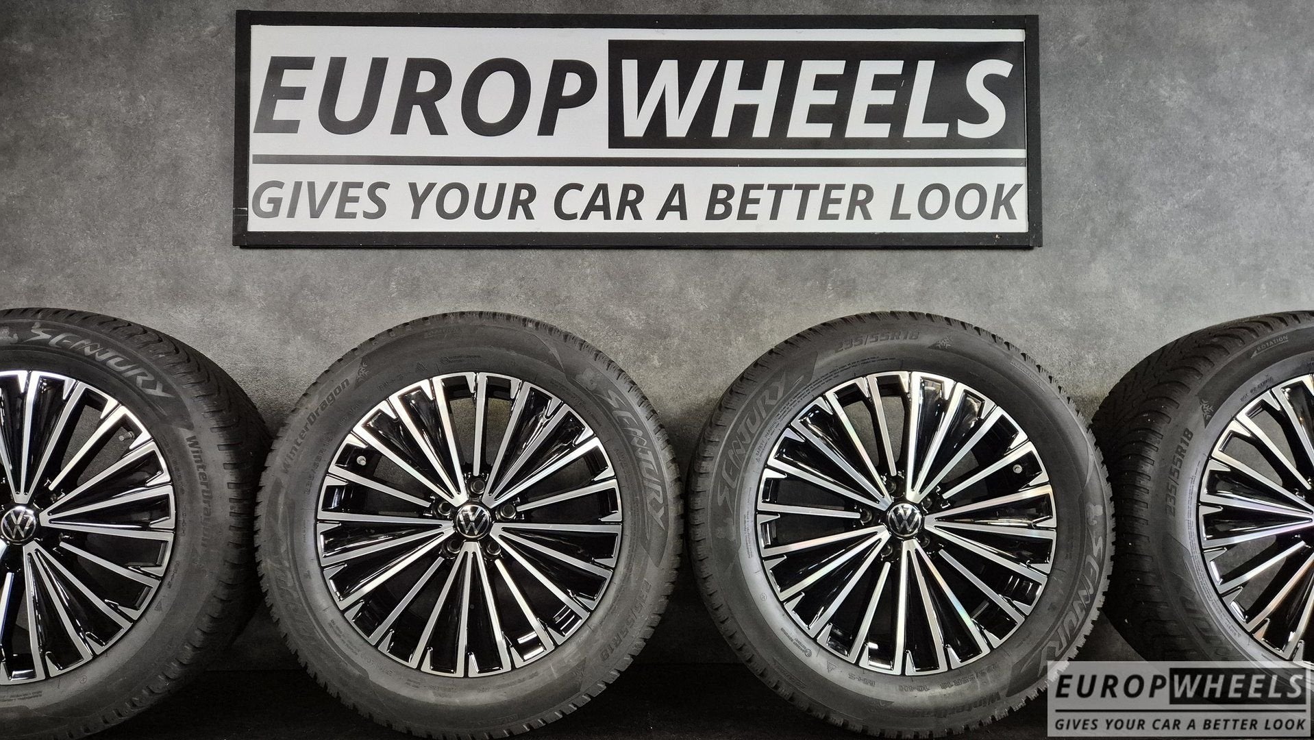 VW Tiguan Tayron 18 inch OEM winterbanden 235/55R18 velgen, 18 inch, Gebruikt, -, -