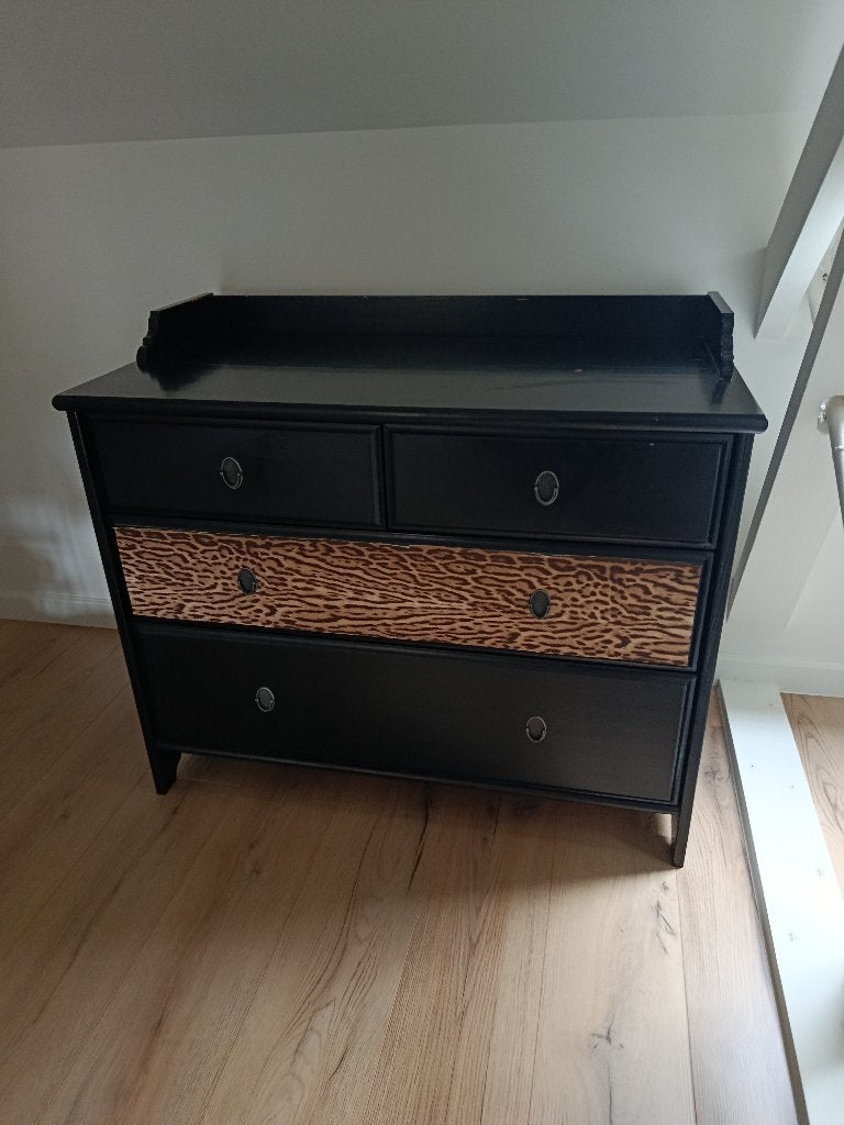 Geschilderde kast, Ophalen, Gebruikt, 50 tot 100 cm, 3 of 4 laden