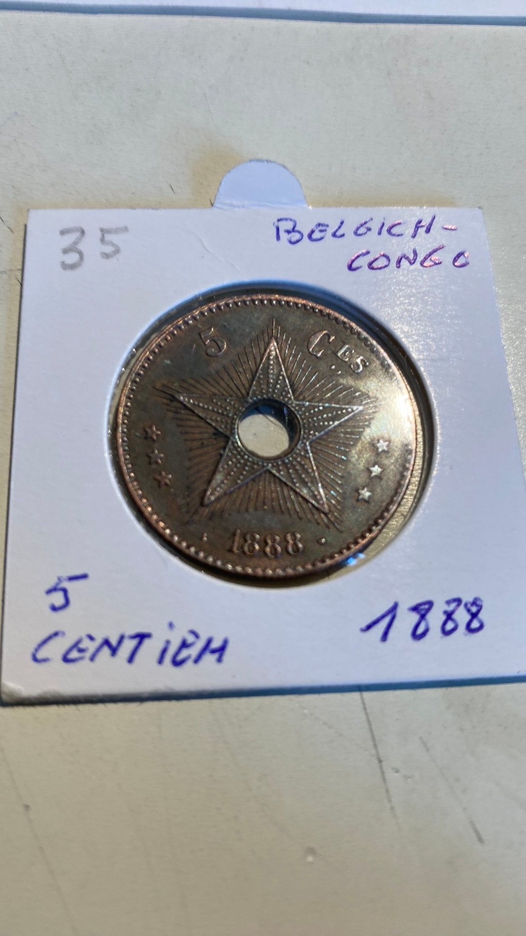 Munt Belgisch Congo, Envoi