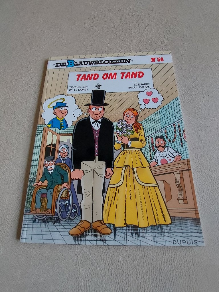 Blauwbloezen 56 : Tand om tand, Boeken, Eén stripboek, Lambillotte/Cauvin, Ophalen of Verzenden, Zo goed als nieuw