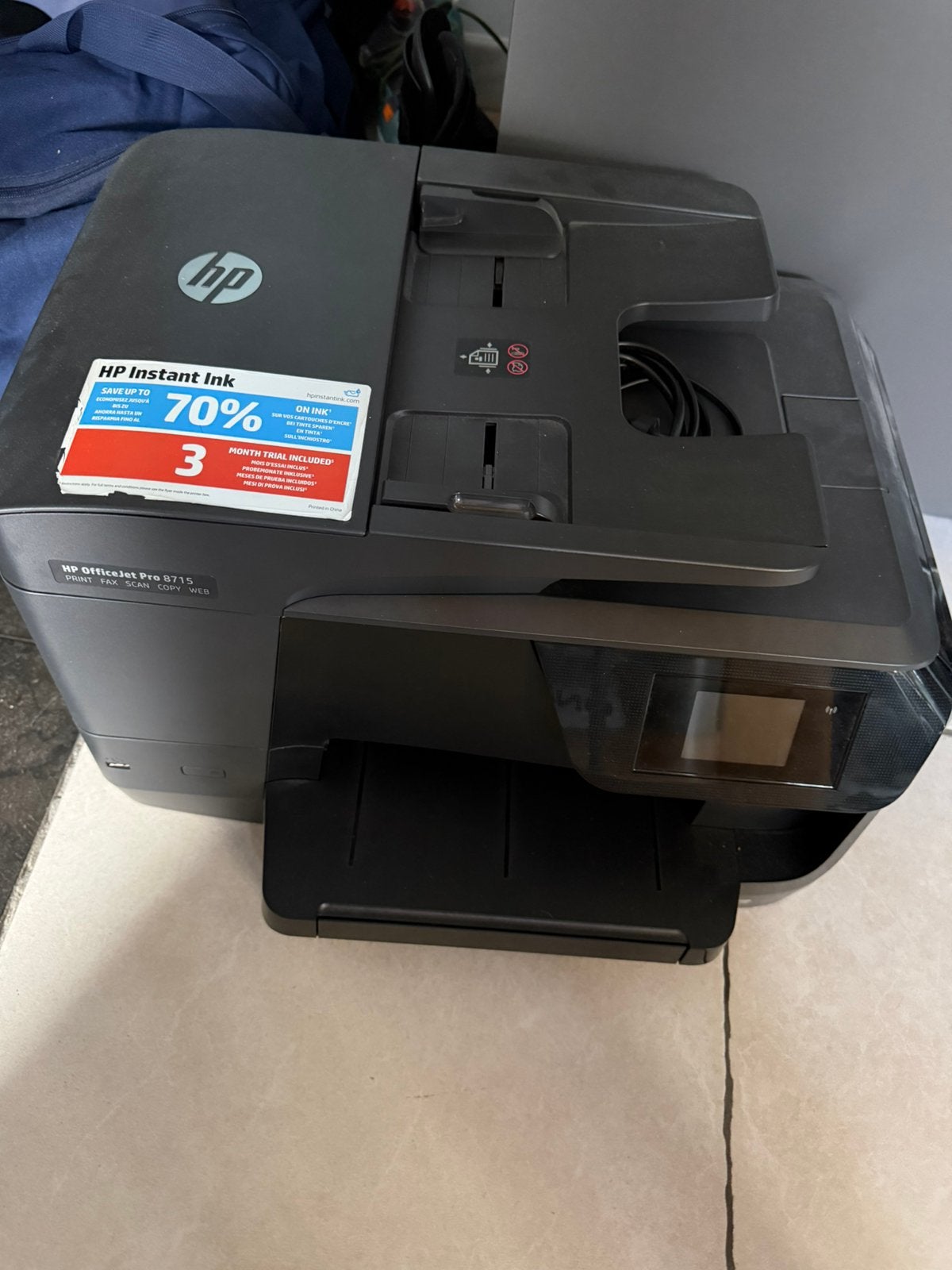 Imprimante hp avec encres, Computers en Software, Ophalen, Gebruikt, Printer, Inkjetprinter