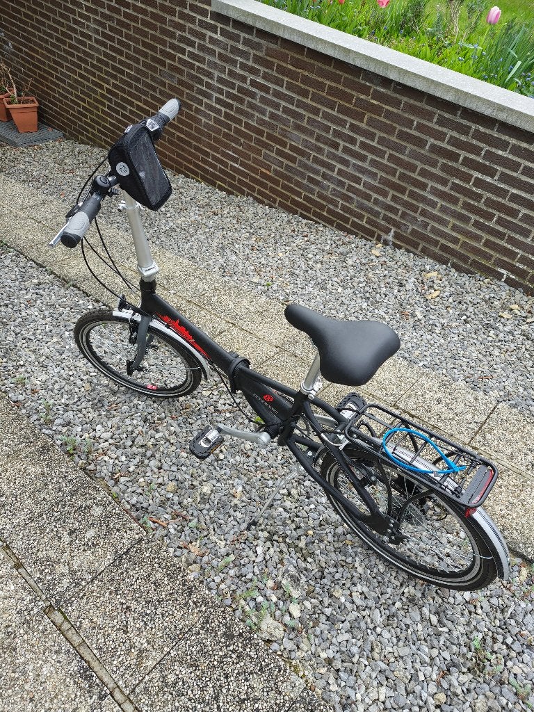 vélo pliable noir et rouge Magic Granada neuf!, Neuf, Autres marques, Vitesses, Frein sur jante