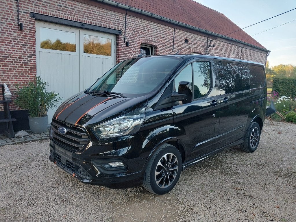 Ford transit Custom, Auto's, Dealer onderhouden, Bi-Xenon koplampen, 4 cilinders, Zwart