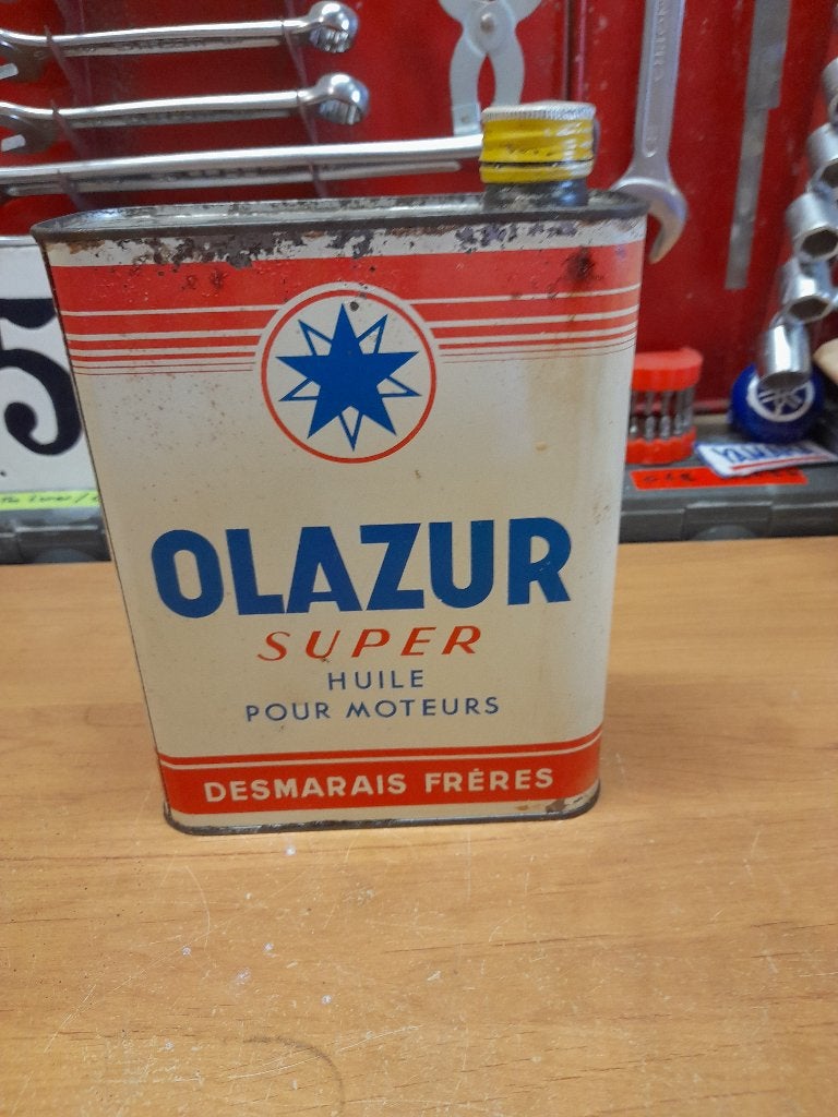 Oude lege oliekan olazur desmais frères super, Verzenden, Gebruikt, Overige typen